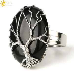 Tree of Life Ring Tiger Eye Tiger-Universe