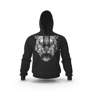 WHITE TIGER FACE HOODIE Tiger-Universe