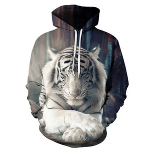 WHITE TIGER MEDITATION HOODIE Tiger-Universe