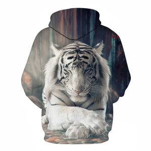 WHITE TIGER MEDITATION HOODIE Tiger-Universe
