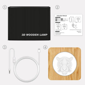 WHITE TIGER TOUCH LAMP WITH LED Tiger-Universe