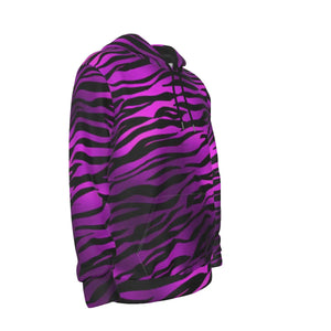 WHITE & PURPLE TIGER STRIPE HOODIE Tiger-Universe