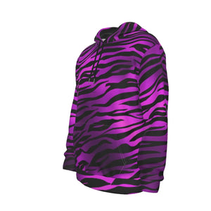 WHITE & PURPLE TIGER STRIPE HOODIE Tiger-Universe