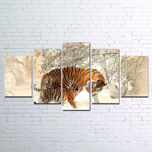 WINTER LOVE TIGER PAINTING Tiger-Universe