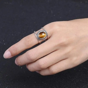 Women's Tiger Eye Ring Tiger-Universe
