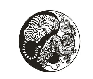 YIN AND YANG STICKER Tiger-Universe
