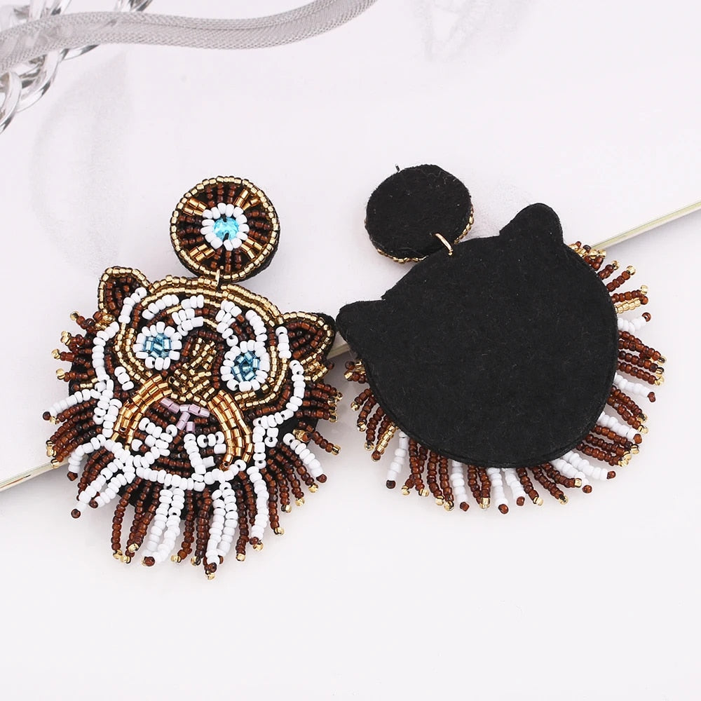 TIGER FLOWER EARRINGS Tiger-Universe