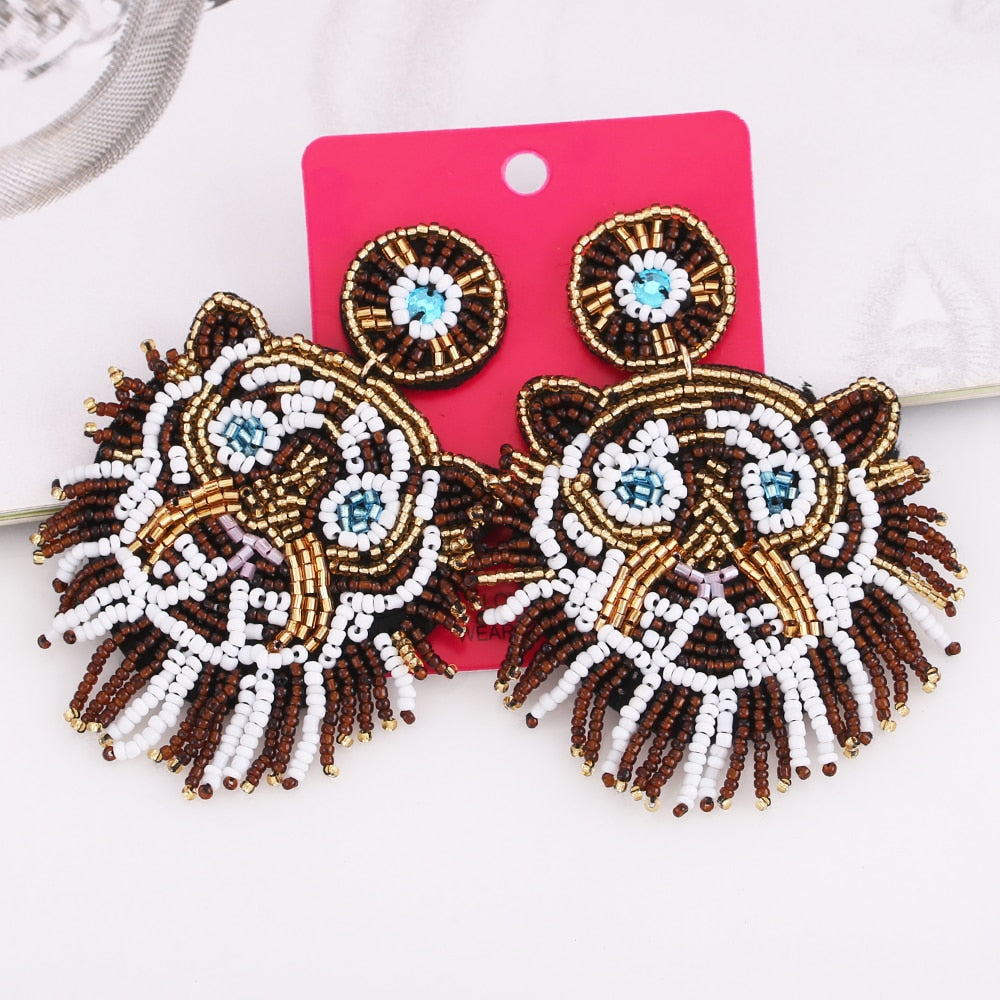 TIGER FLOWER EARRINGS Tiger-Universe