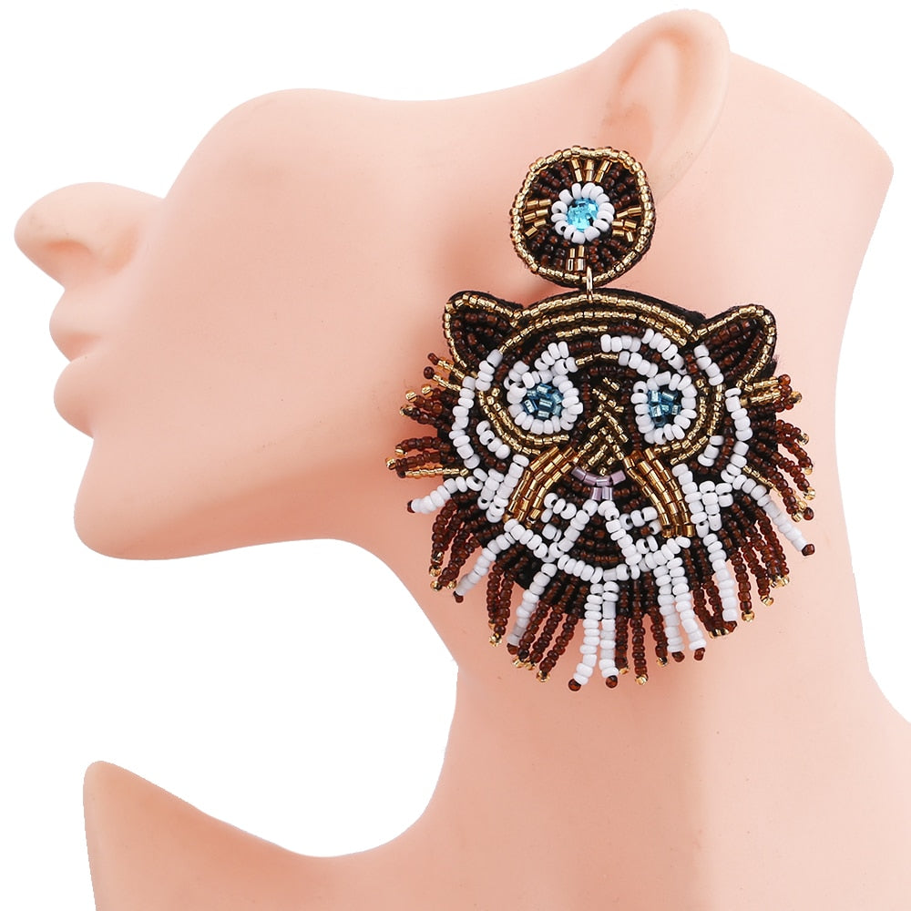 TIGER FLOWER EARRINGS Tiger-Universe