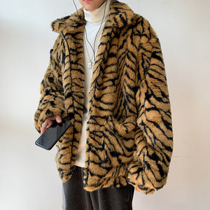 Faux Fur Tiger Jacket Korean Style Tiger-Universe