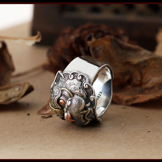 Silver S925 Pi Xiu Tiger Ring Tiger-Universe