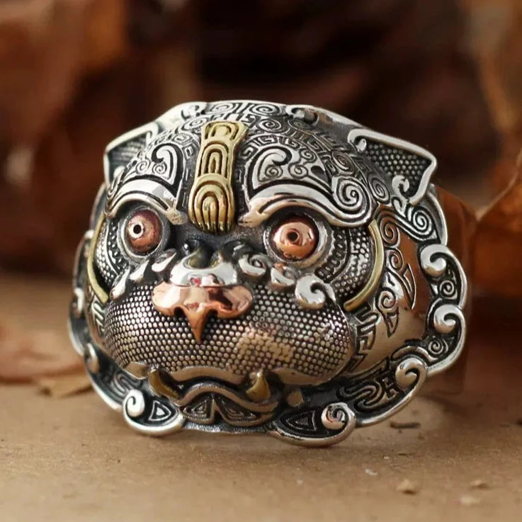 Silver S925 Pi Xiu Tiger Ring Tiger-Universe
