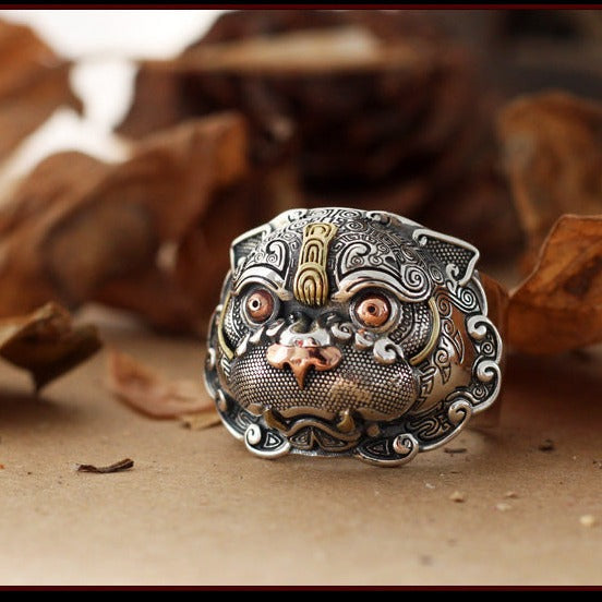 Silver S925 Pi Xiu Tiger Ring Tiger-Universe
