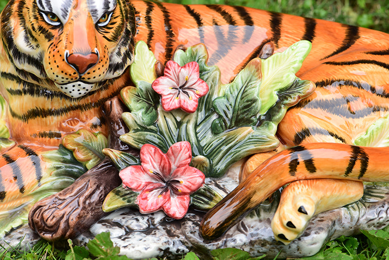 Ceramic Tiger Statue