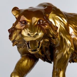 Antique Brass Tiger Statue