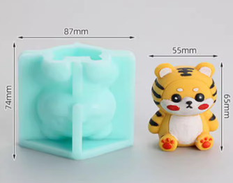 Tiger Silicone Mold: Head of the beast Tiger-Universe