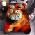 3D TIGER BEDDING REDDISH ATMOSPHERE Tiger-Universe