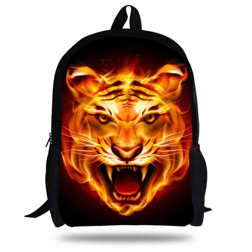 3d Tiger Face Backpack Tiger Universe