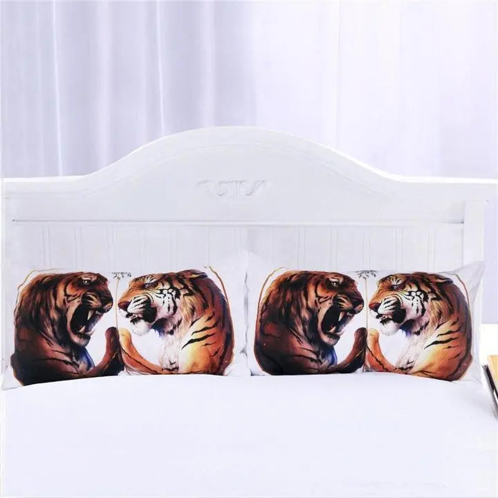 3d White Tiger Bedding Tiger-Universe