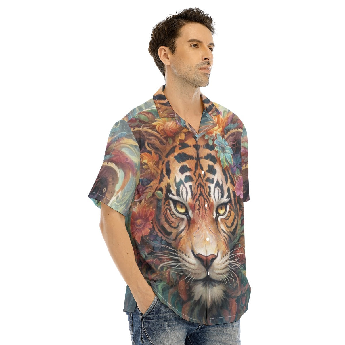 Men's Tiger Hawaiian Shirt
