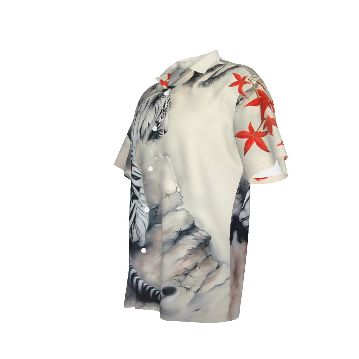 Tiger Print Shirt Men