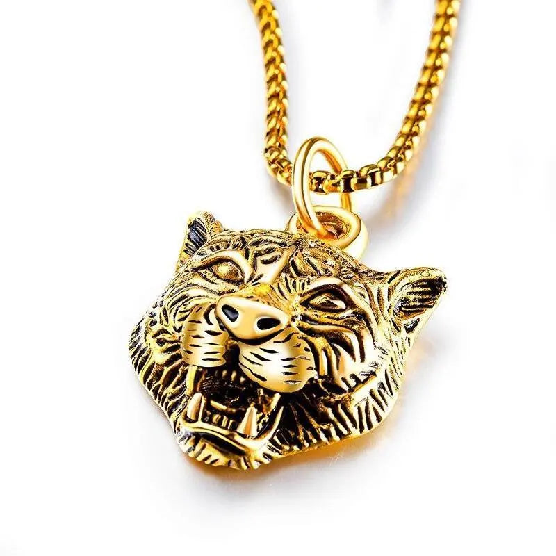 22K Gold Tiger Pendant (6.25G) - Queen of Hearts Jewelry