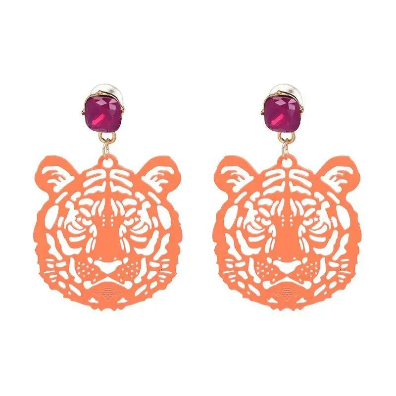 ANTIQUE TIGER EARRINGS