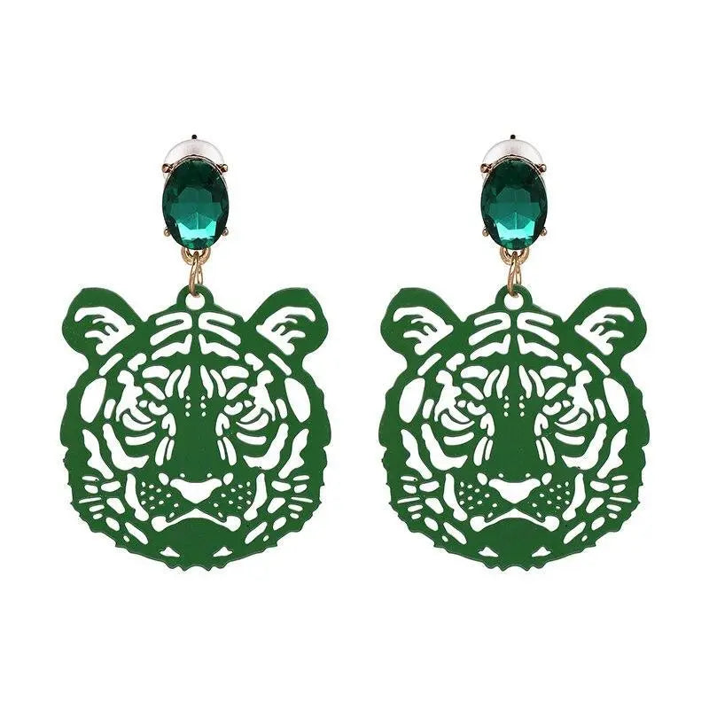 ANTIQUE TIGER EARRINGS