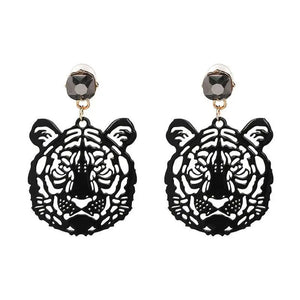ANTIQUE TIGER EARRINGS