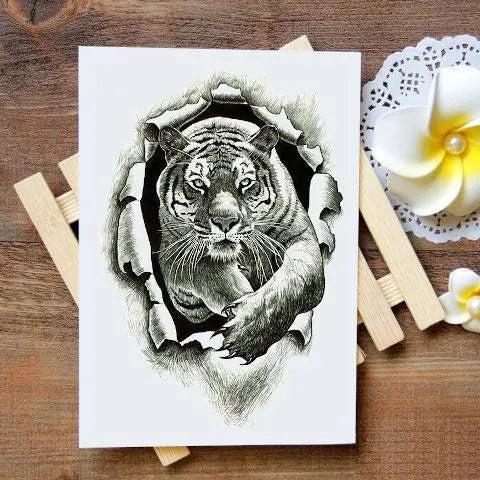 FREE TATTOO STYLE VECTOR TIGER Vector Download