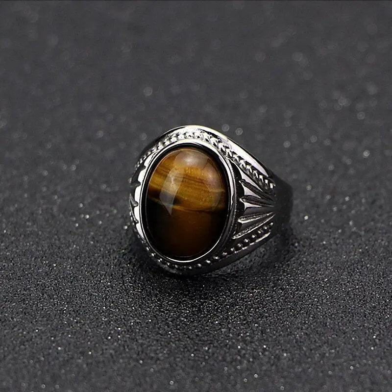 Antique Tiger Eye Roman Ring Tiger-Universe
