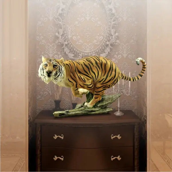 BENGAL LEAPING TIGER STATUE Tiger-Universe