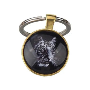 BLACK AND WHITE TIGER KEYCHAIN Tiger-Universe