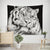 BLACK AND WHITE TIGER TAPESTRY Tiger-Universe