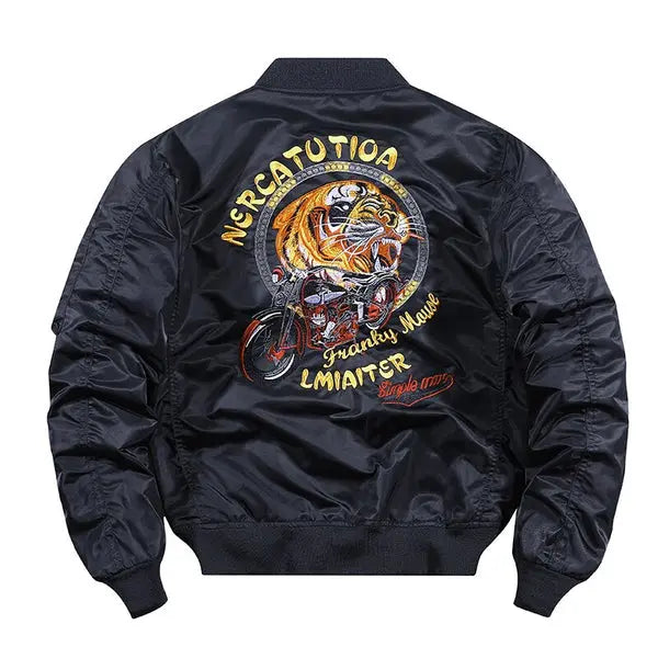 BLACK TIGER BOMBER JACKET Tiger-Universe