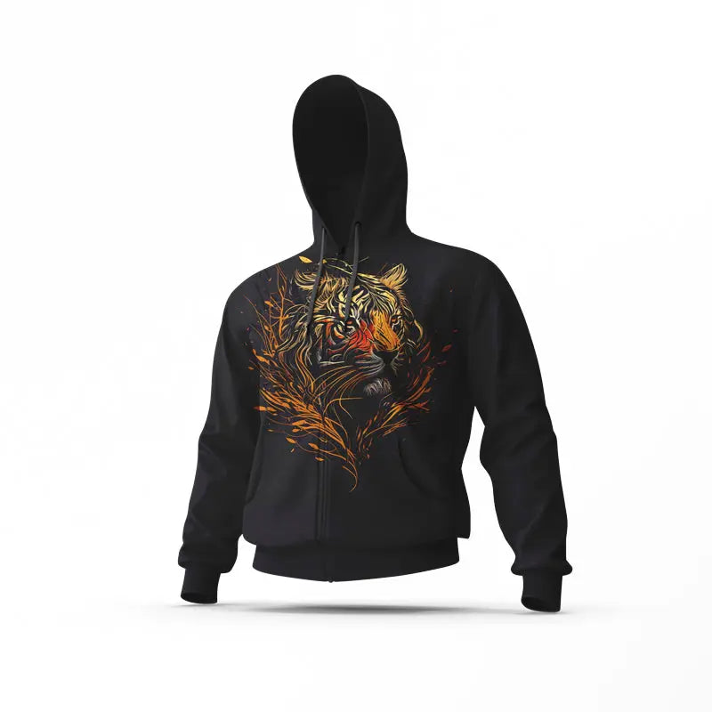 BLACK & WHITE TIGER HOODIE Tiger-Universe