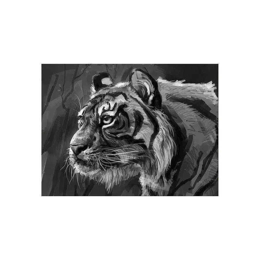 BLACK & WHITE TIGER PAINTING Tiger-Universe