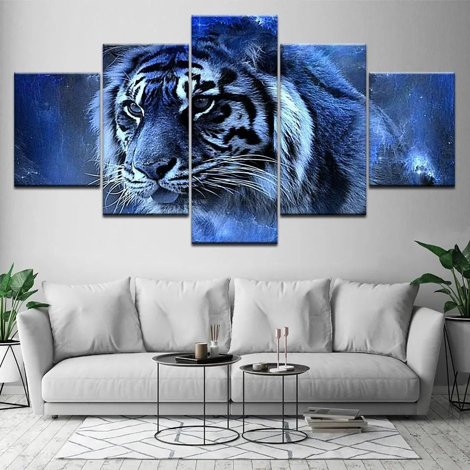 BLUE ICED TIGER WALL ART Tiger-Universe
