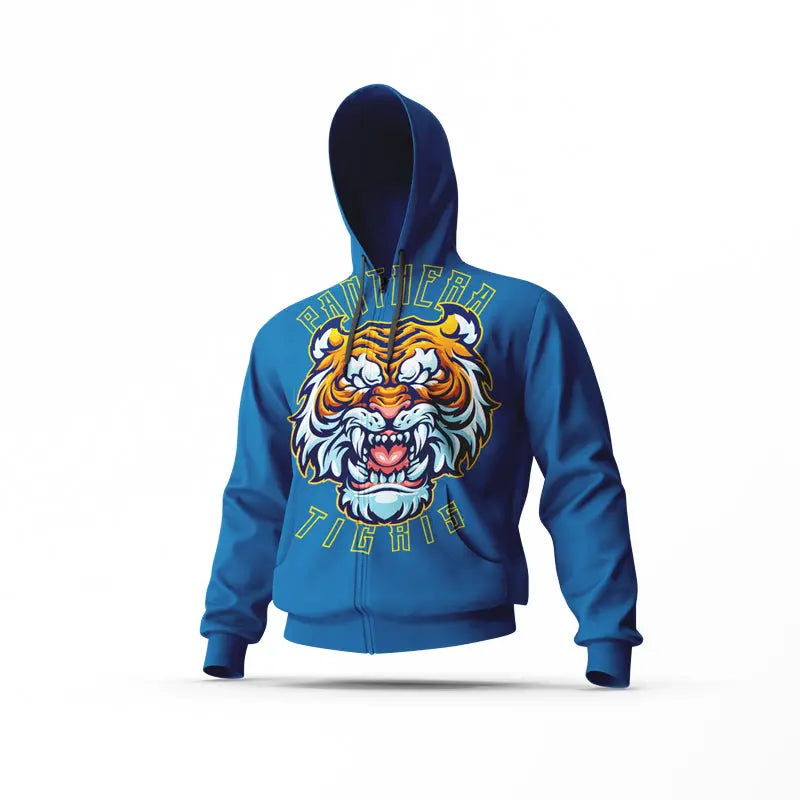 BLUE TIGER HOODIE INNER FIRE Tiger-Universe