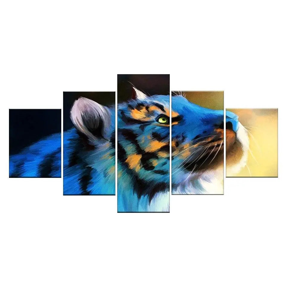 BLUE TIGER WALL ART Tiger-Universe