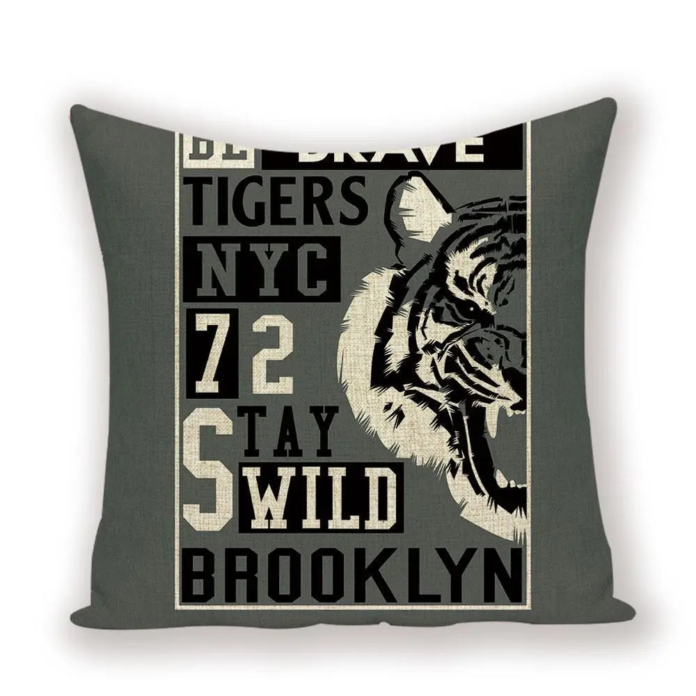 BROOKLYN TIGER CUSHION COVER Tiger-Universe