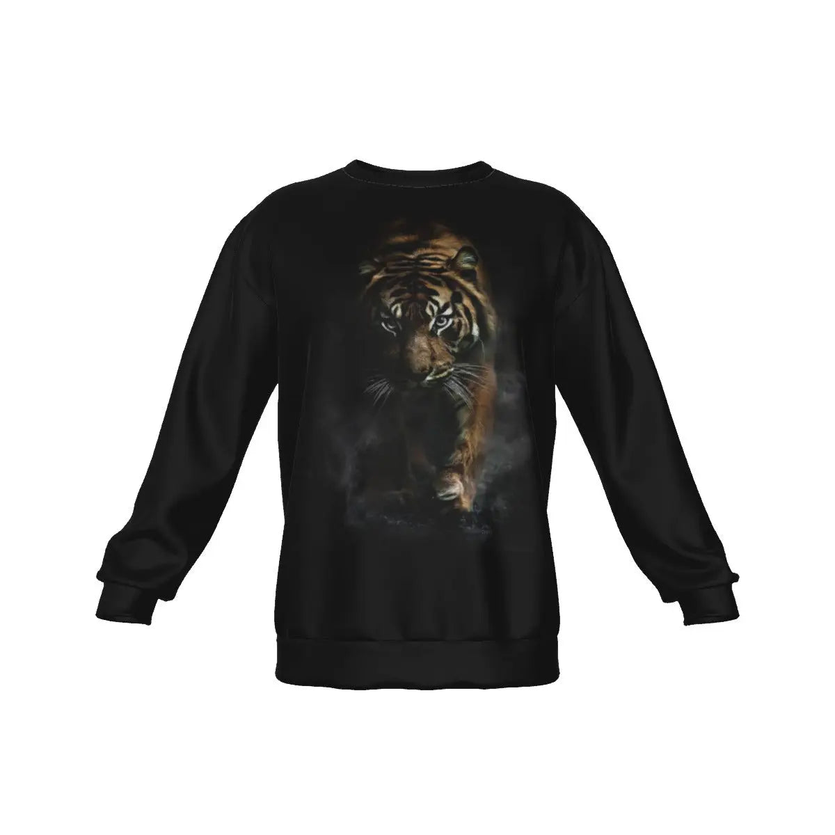 Black Sweatshirt with Tiger Tiger-Universe