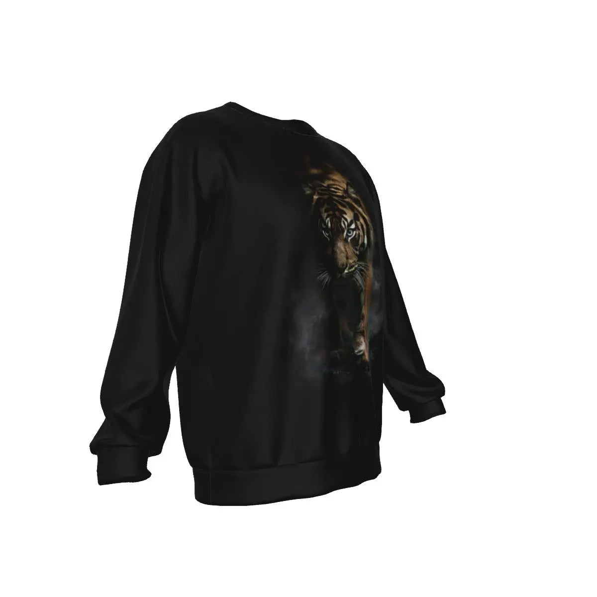 Black Sweatshirt with Tiger Tiger-Universe