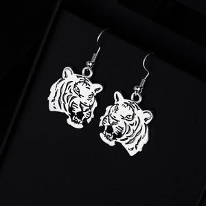 CHINESE WHITE TIGER EARRINGS