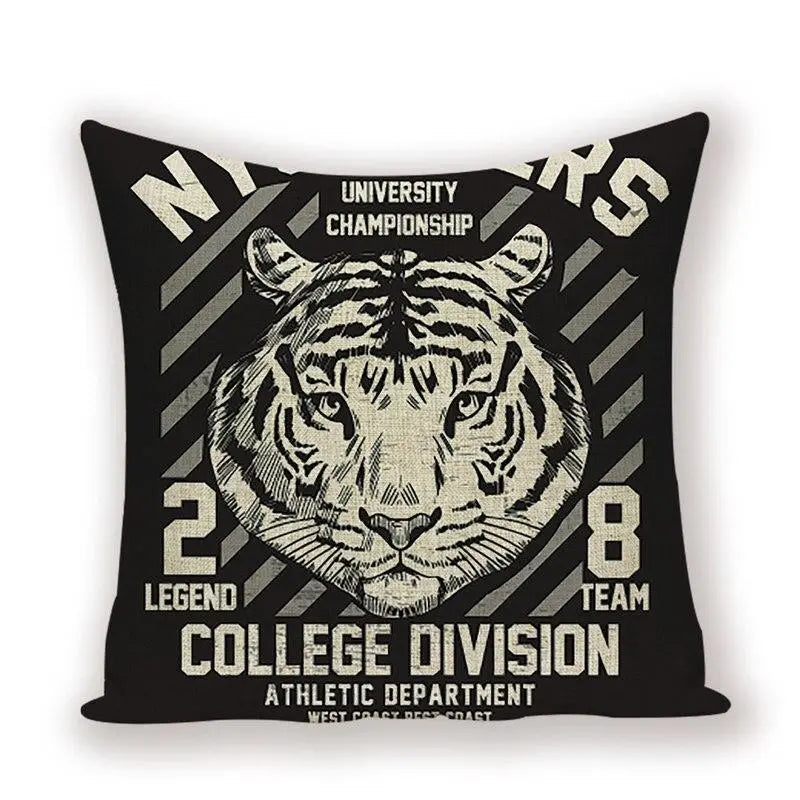 COLLEGE TIGER CUSHION COVER Tiger-Universe