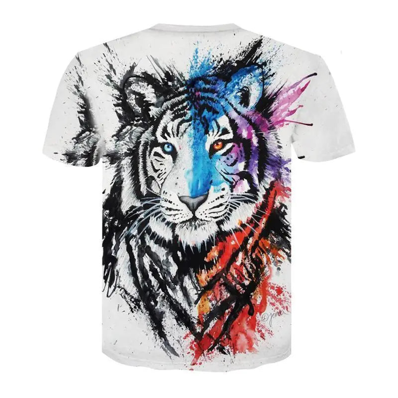 COLORED TIGER HEAD T-SHIRT Tiger-Universe