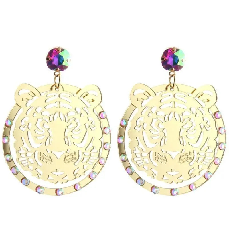 Man repeller tiger earrings 2025