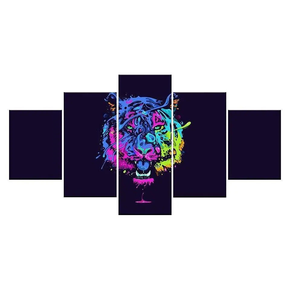 COLORFUL TIGER HEAD PAINTING Tiger-Universe