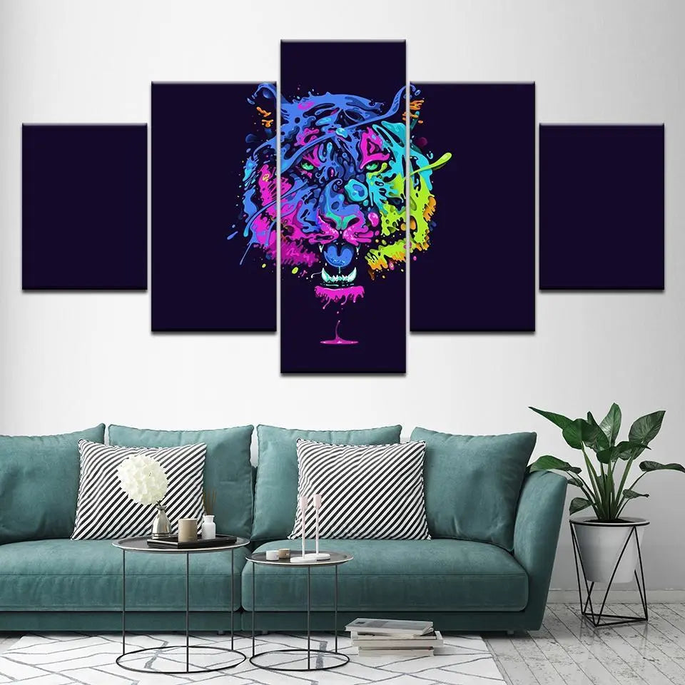 COLORFUL TIGER HEAD PAINTING Tiger-Universe