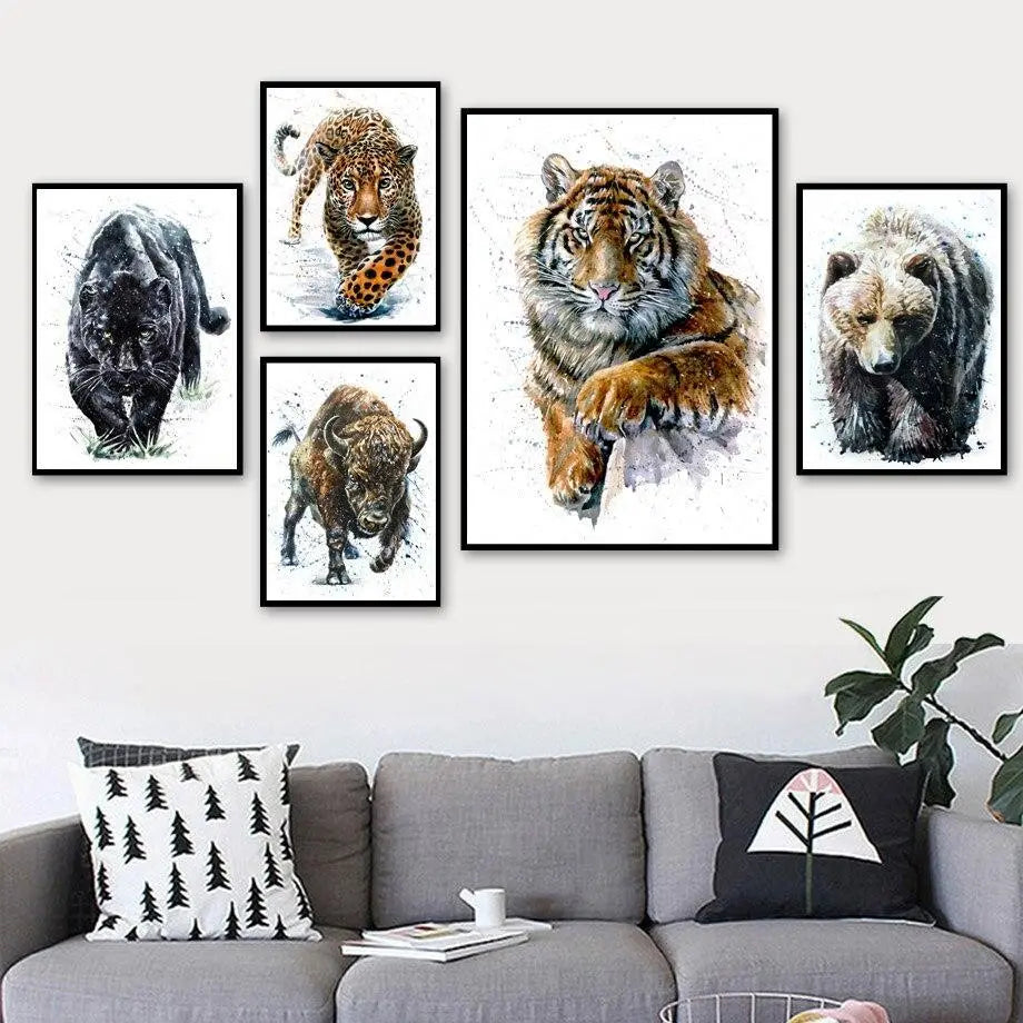 CONTEMPORARY TIGER PAINTING Tiger-Universe